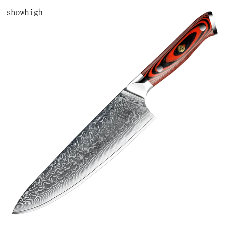 8inch damascus chef knife  F10