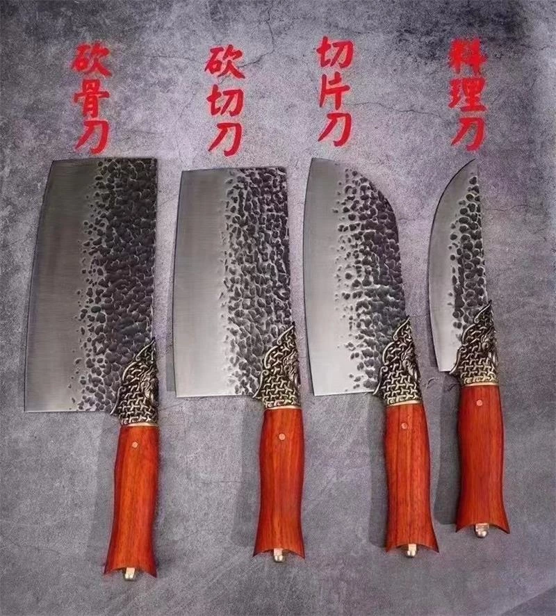 5cr15 stainless steel kitchen knife set cleaver knife chef knife utility knife KK364-7
