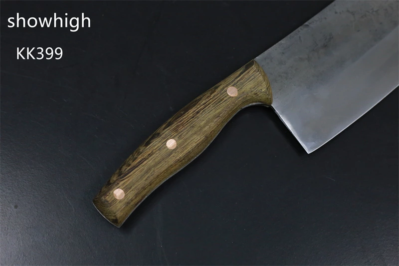 hand forged 1060 carbon slicing knife chef knife santoku knife KK399